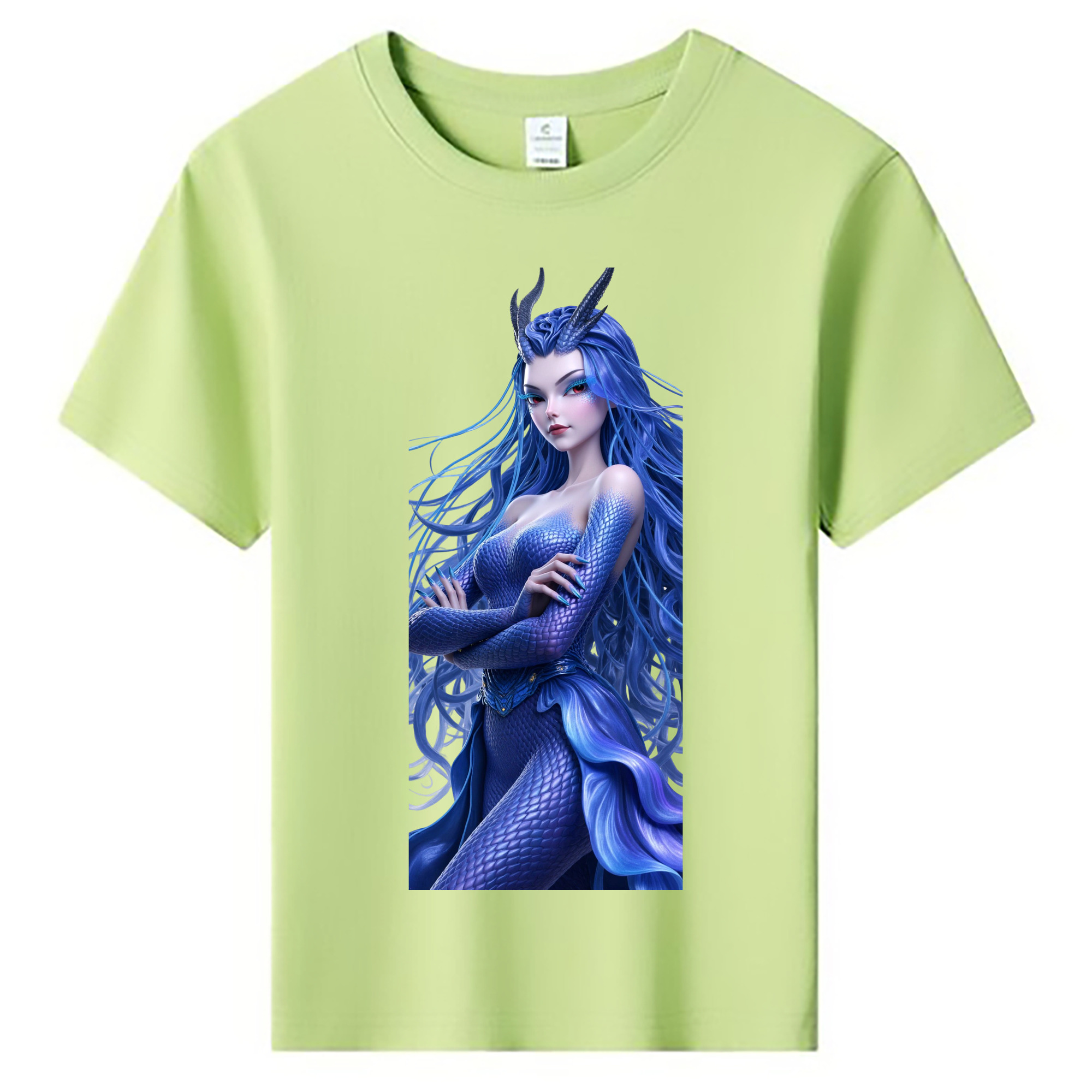 （画像用） Ne Zha 2 ナタ 魔童の大暴れ 綿100％キッズTシャツ（フロントプリント）
